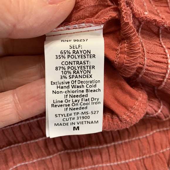 New! Parallel Skies pink sleeveless top high neck with button clo… - Picture 9 of 9